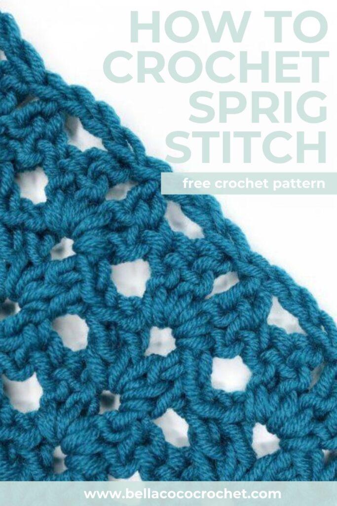 crochet sprig stitch pin