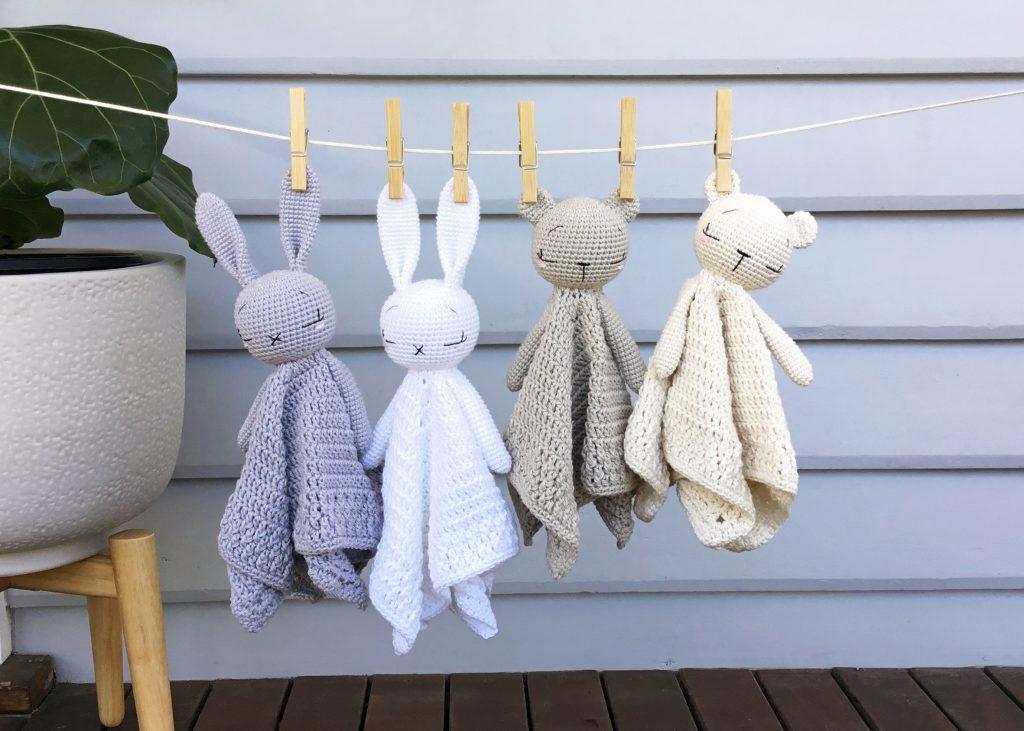 Sleepy Baby Bear and Bunny Lovey by Alanna O’Dea