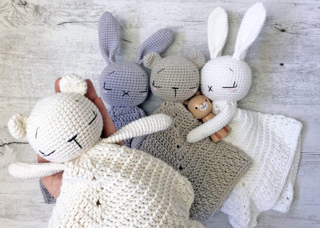 Sleepy Baby Bear and Bunny Lovey by Alanna O’Dea
