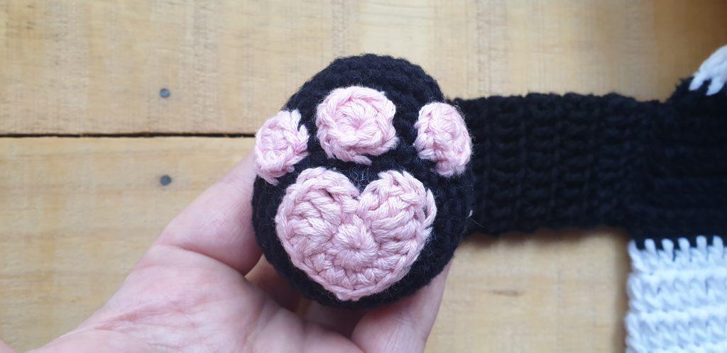 Giant Crochet Panda Paw