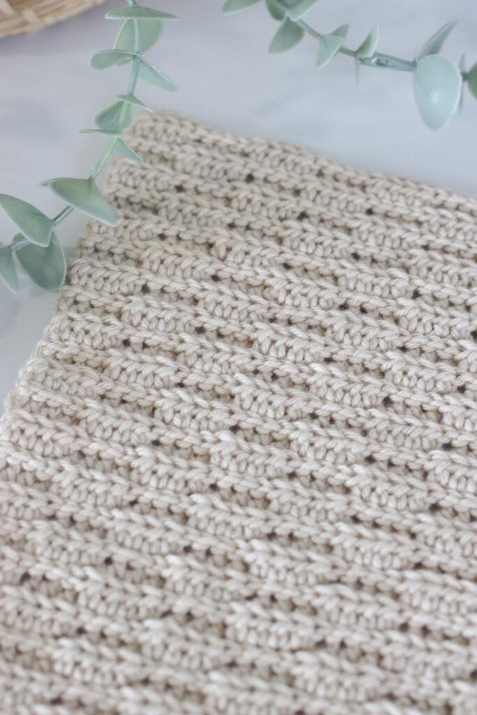 crochet almond ridges stitch