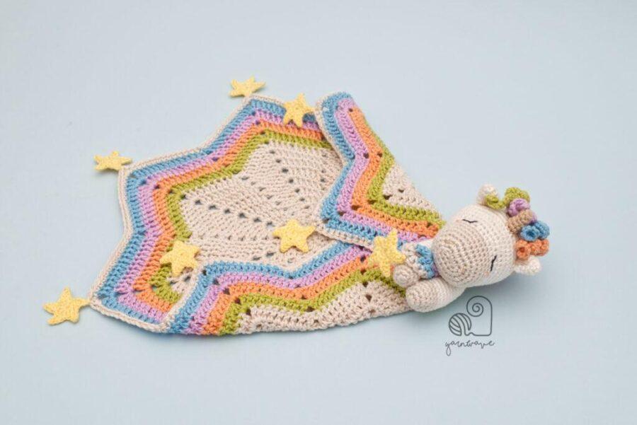 crochet unicorn lovey pattern