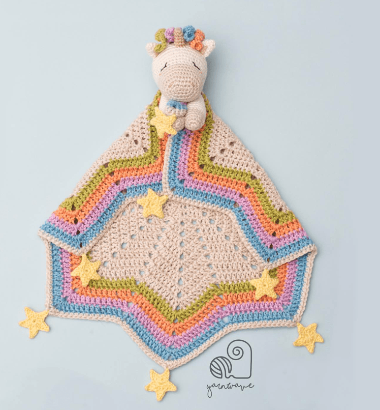 crochet unicorn lovey pattern