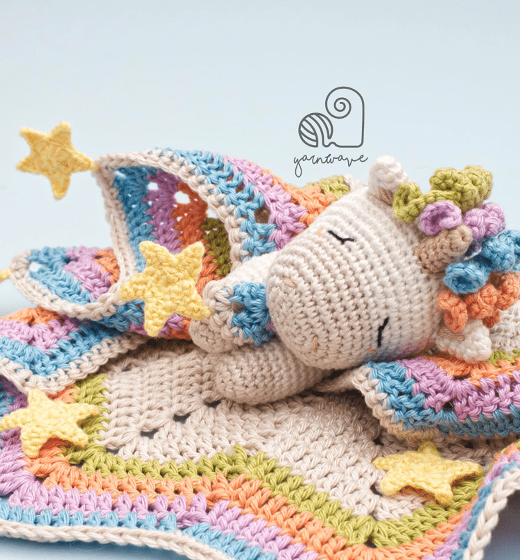 crochet unicorn lovey pattern