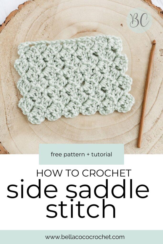 crochet side saddle stitch