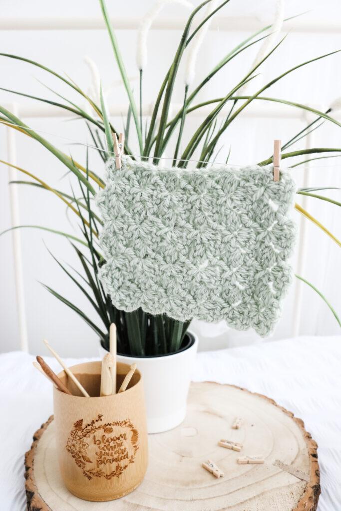 crochet side saddle stitch
