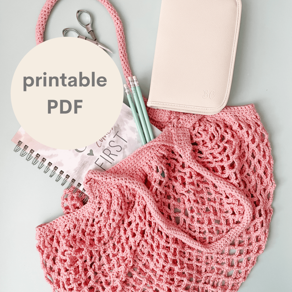 crochet market bag tutorial