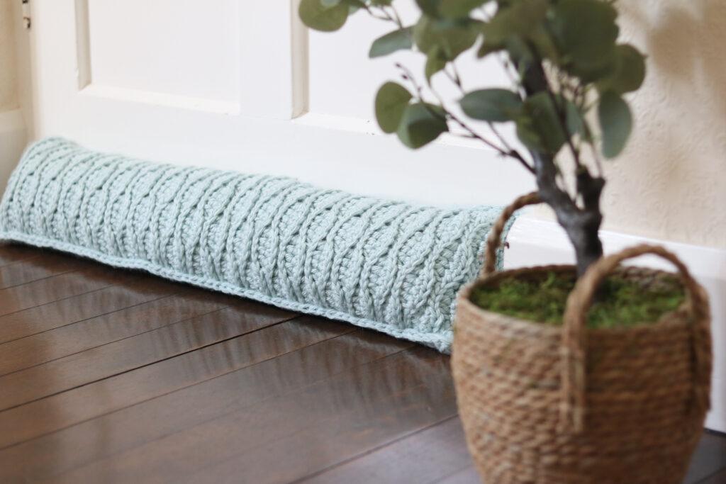 bella coco crochet homeware collection draught excluder
