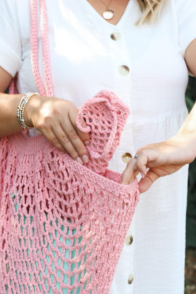 crochet phone pouch
