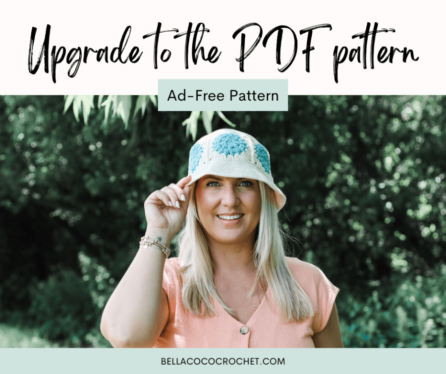 crochet granny square bucket hat pattern