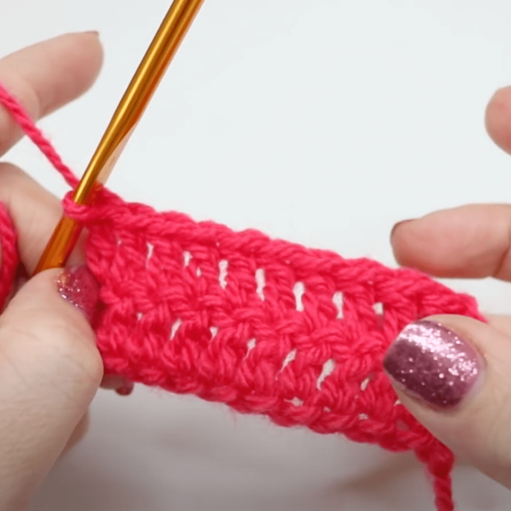 Rows of Treble Crochet