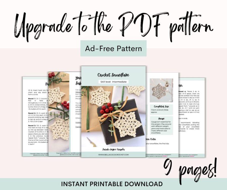 crochet snowflake pattern