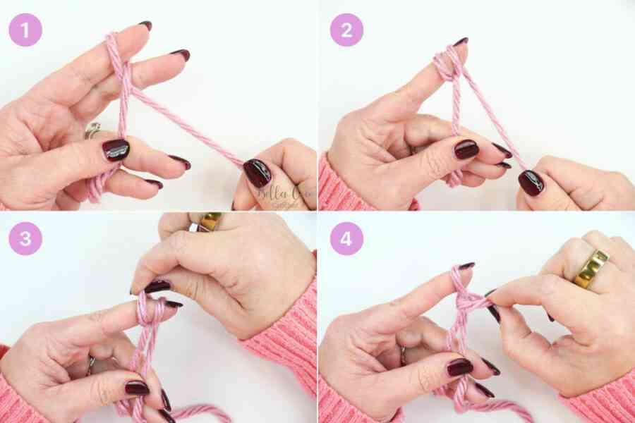 how to crochet a slip knot step by step