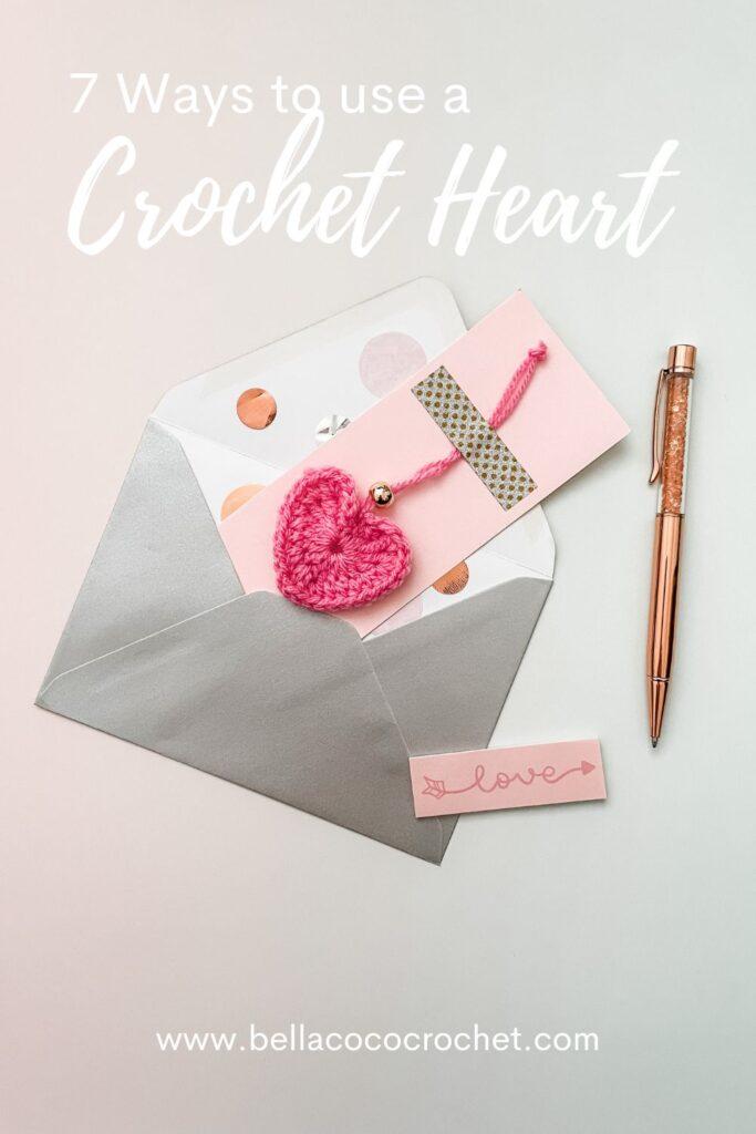 ways to use a crochet heart