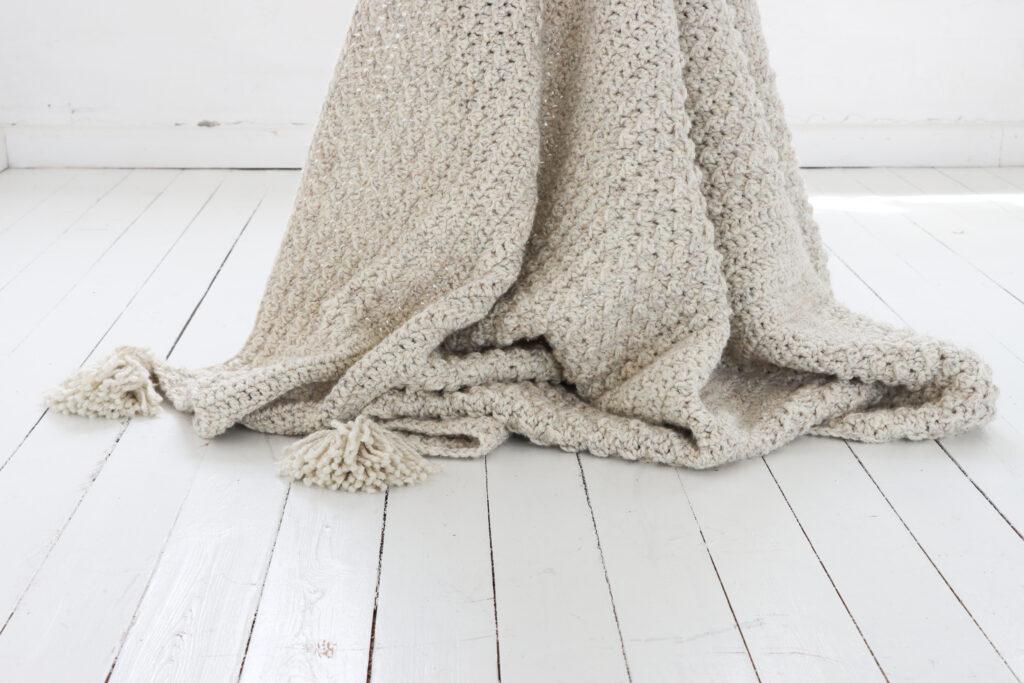 modern crochet blanket