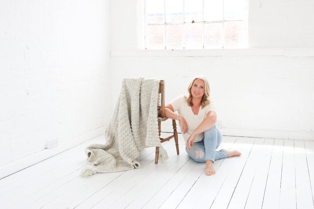 modern crochet blanket