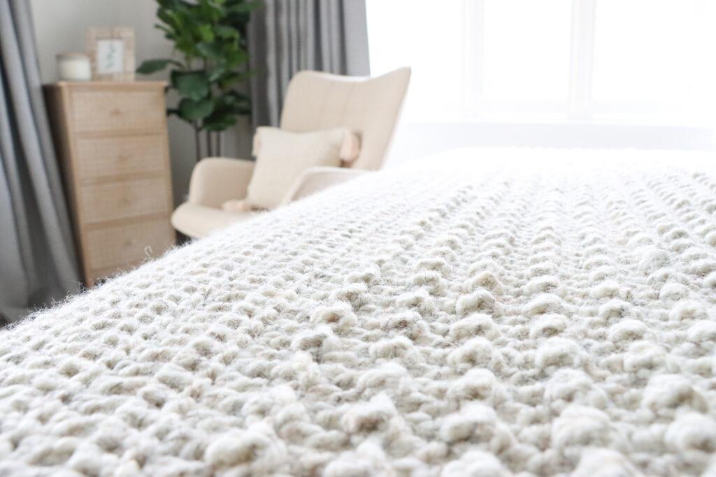 modern crochet blanket