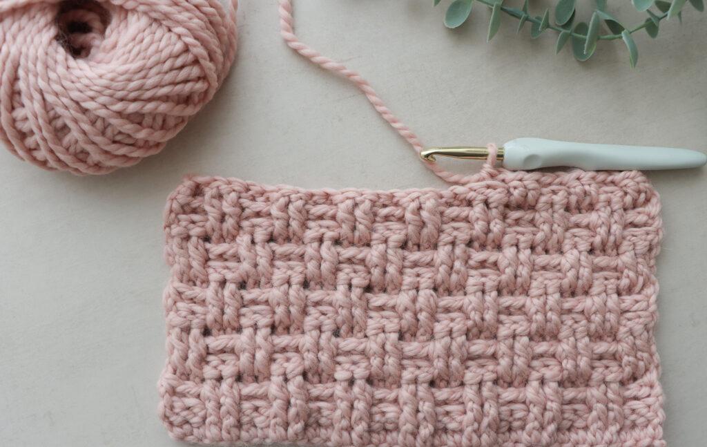 crochet mini basket weave