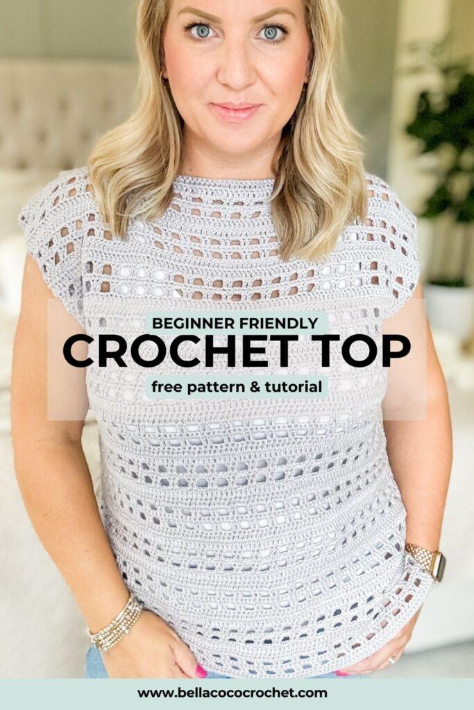 crochet top, free apttern