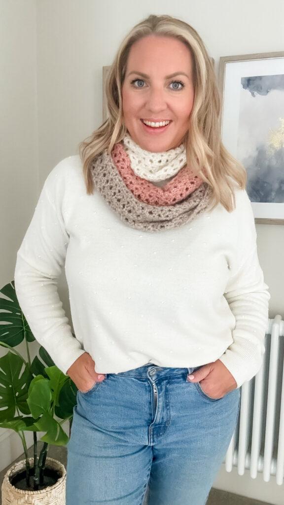 crochet infinity scarf