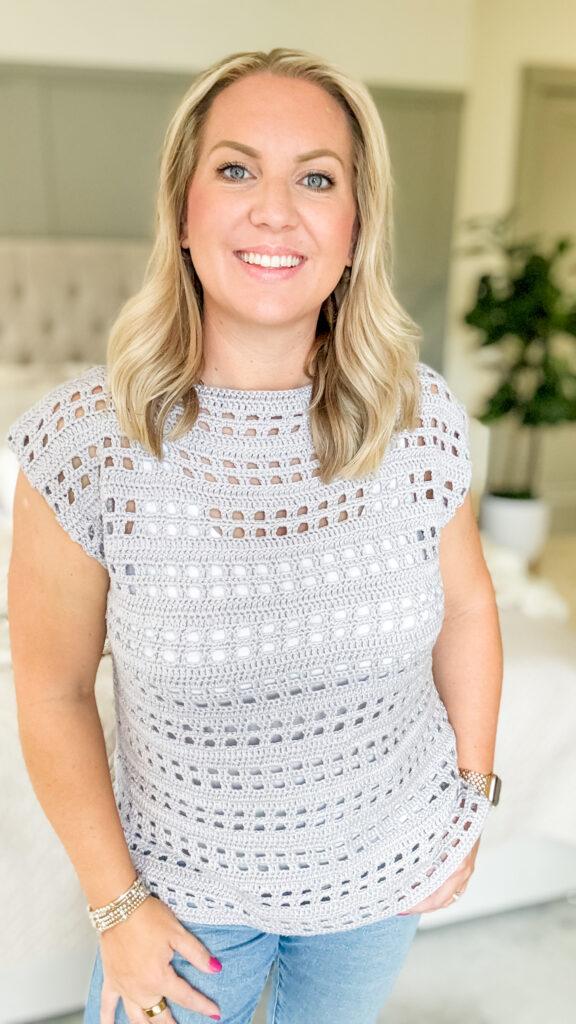 easy beginner friendly crochet top pattern