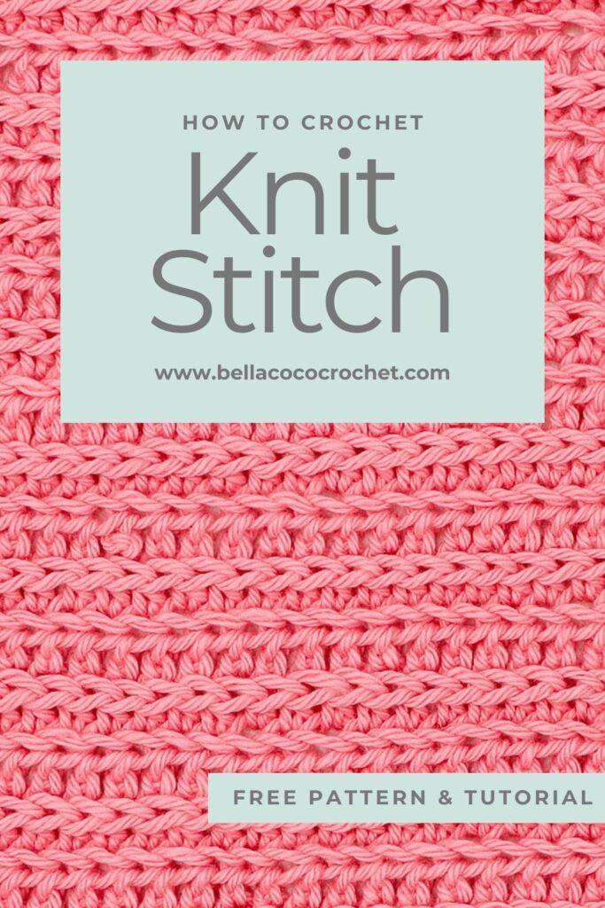 crochet knit stitch pin