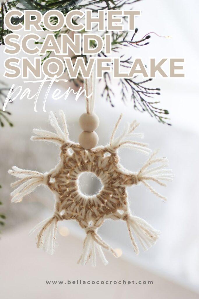 crochet scandi snowflake pattern