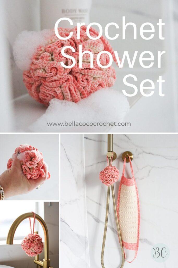 crochet shower set pin