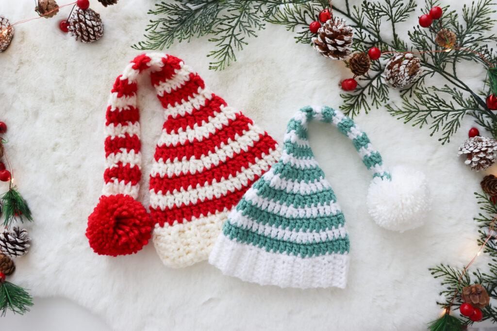 crochet baby elf hat