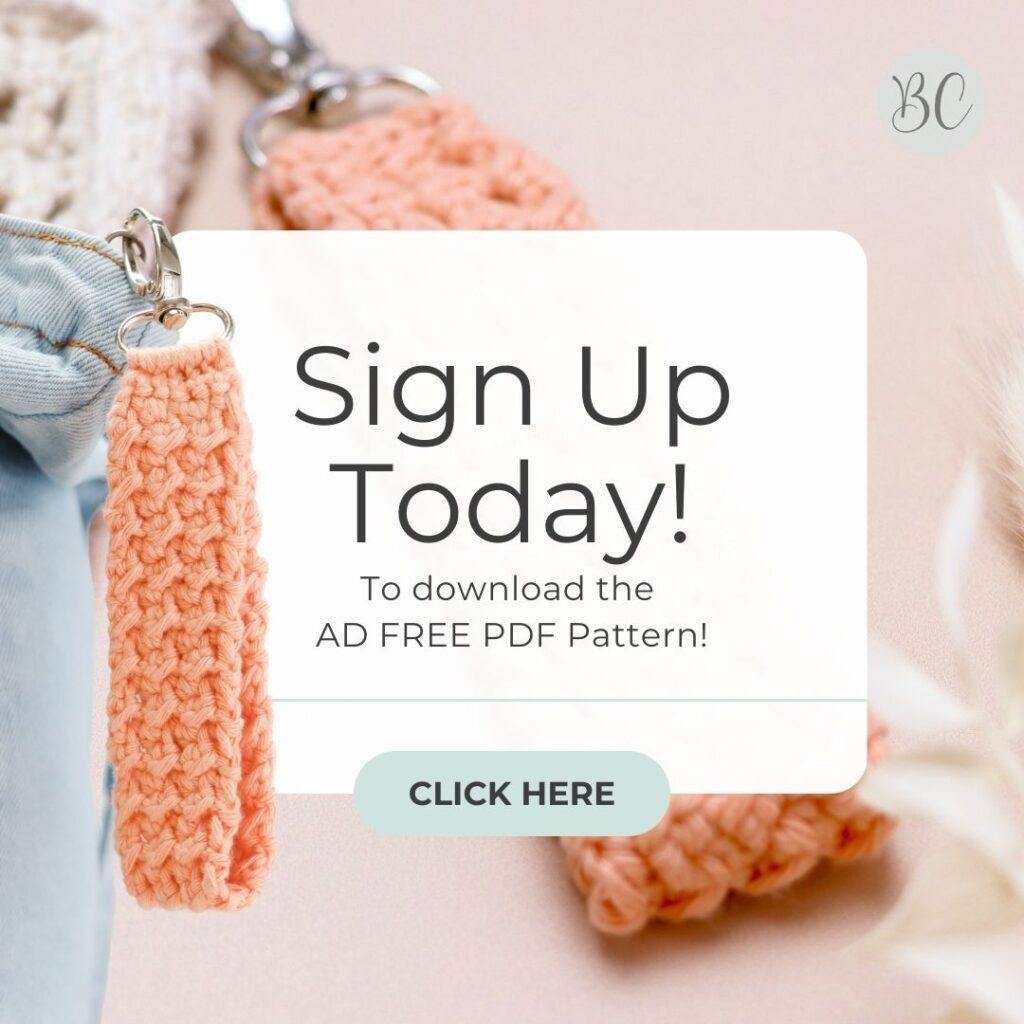 crochet keychain pattern