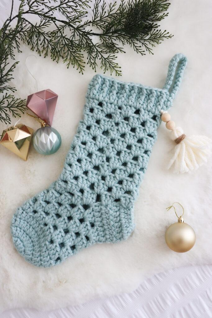 crochet Christmas stocking
