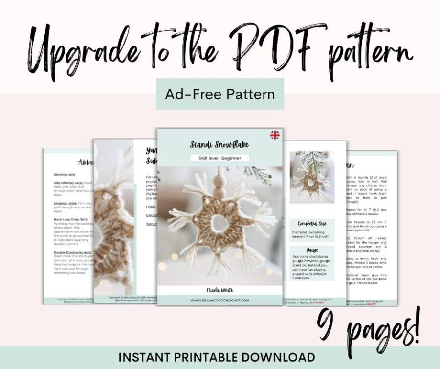 crochet snowflake pattern