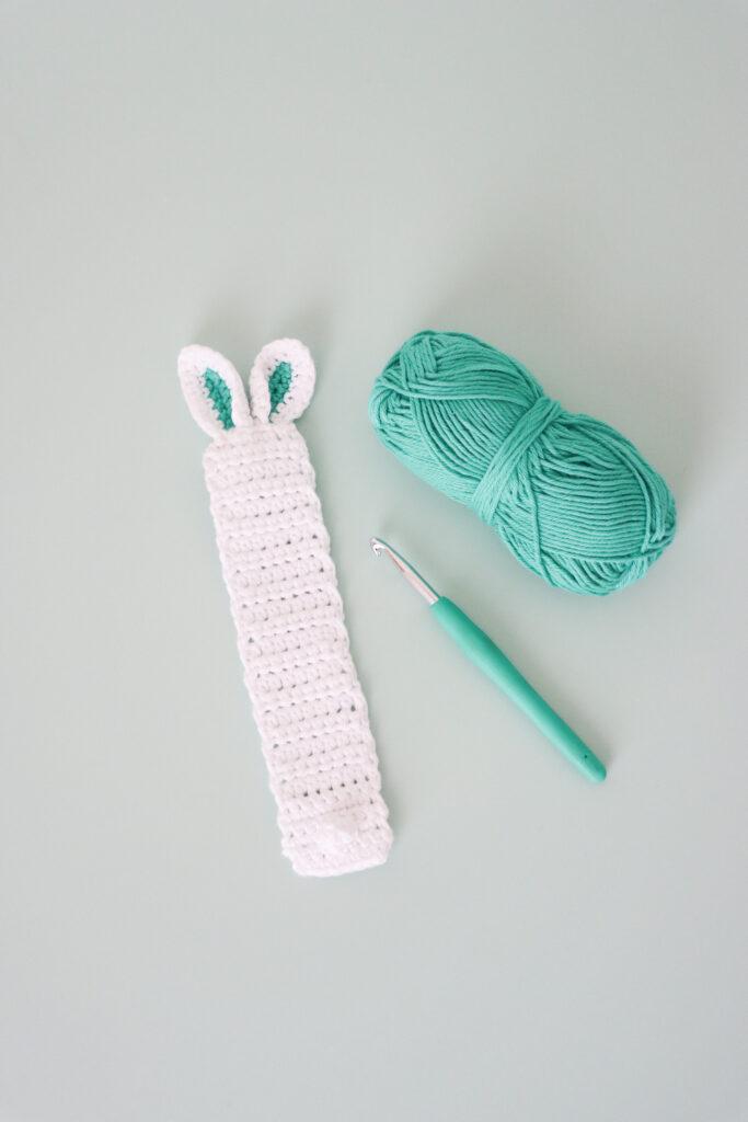 crochet bunny bookmark