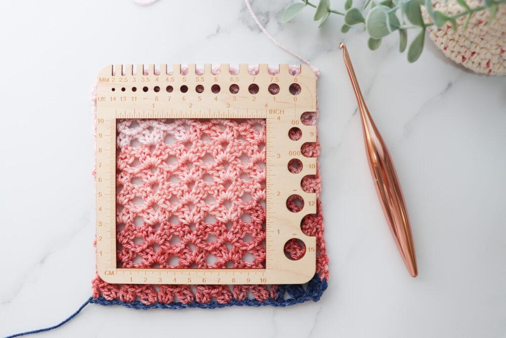 crochet gauge swatch