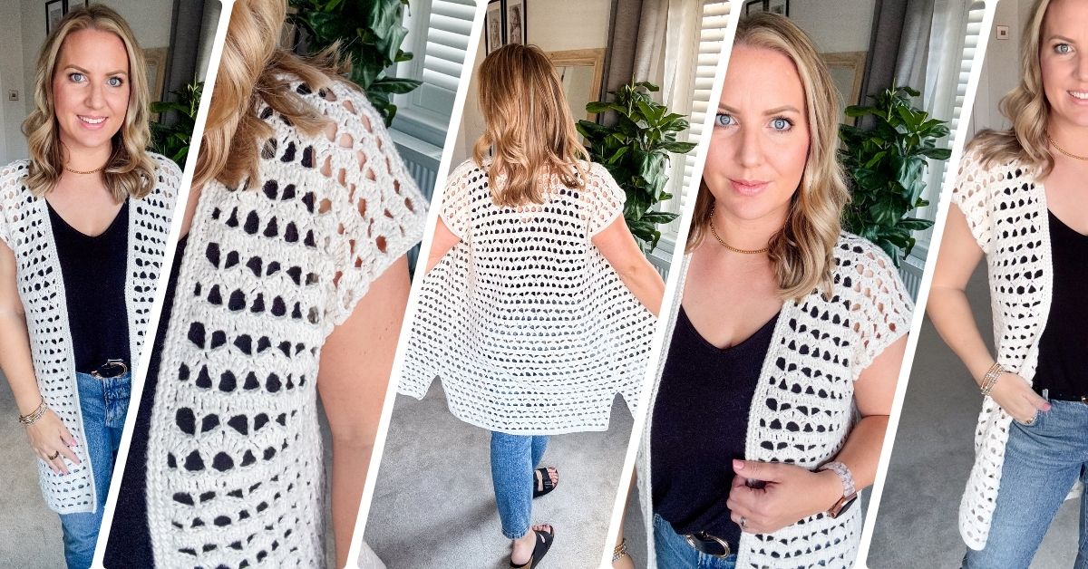 How to Crochet a Cover Up in 9 Sizes: Free Pattern